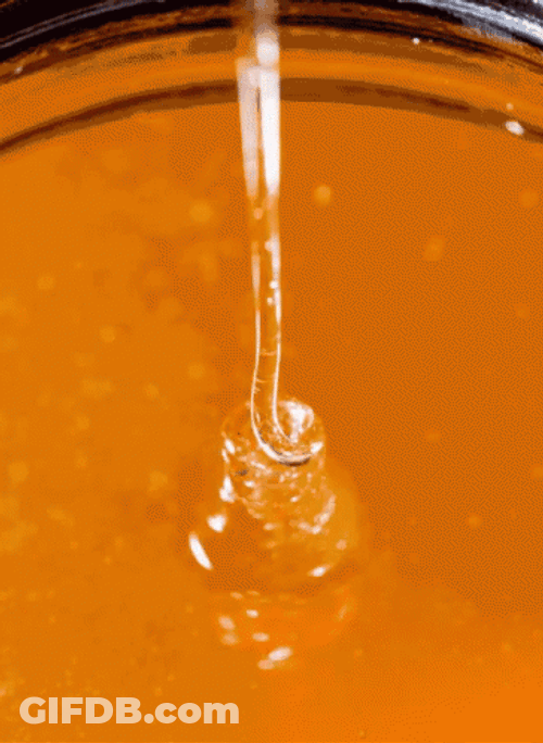Close Up Pouring Honey GIF