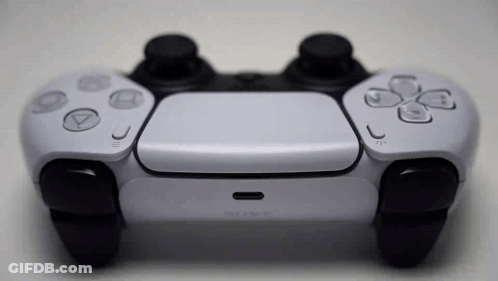 Close Up PS5 Controller With USB Port GIF