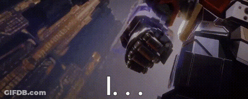 Close Up Robot Fist Saying I GIF