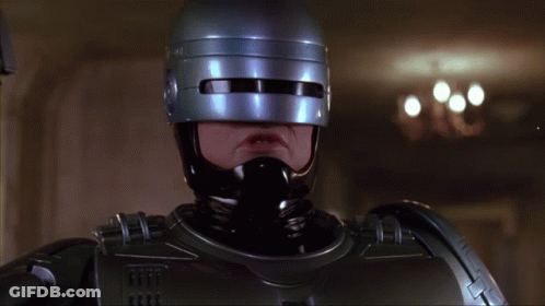 Close Up Robot Saying Don't GIF