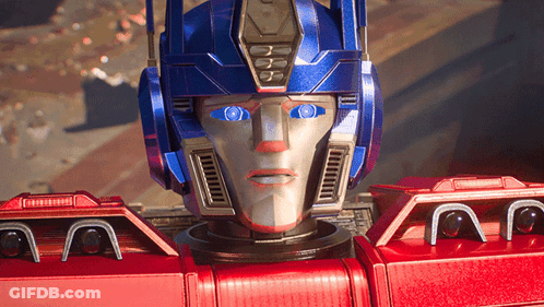 Close Up Robot With Blue Helmet GIF