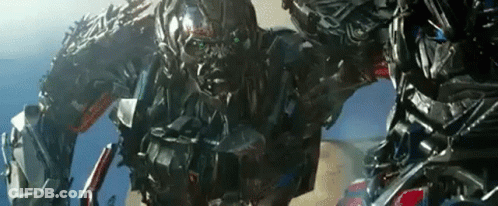 Close Up Robot With Helmet GIF