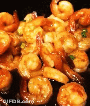 Close Up Shrimp In Sauce GIF