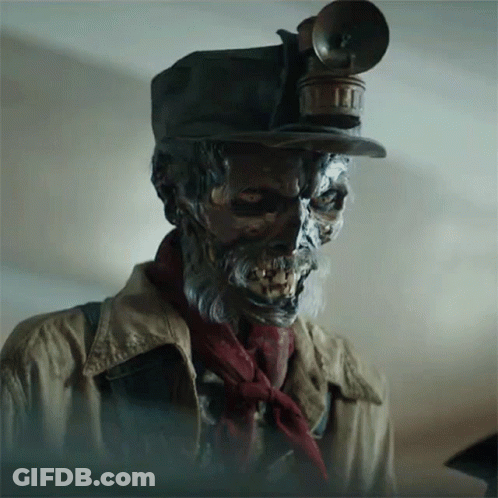 Close Up Skeleton With Hat And Lantern GIF