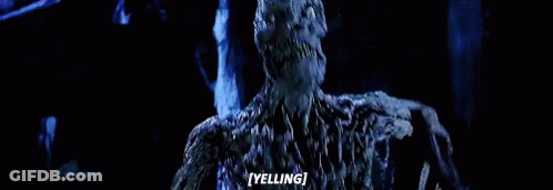 Close Up Skeleton Yelling GIF
