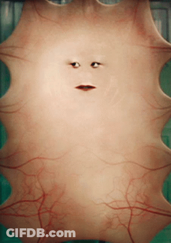 Close Up Skin Resembling Face GIF