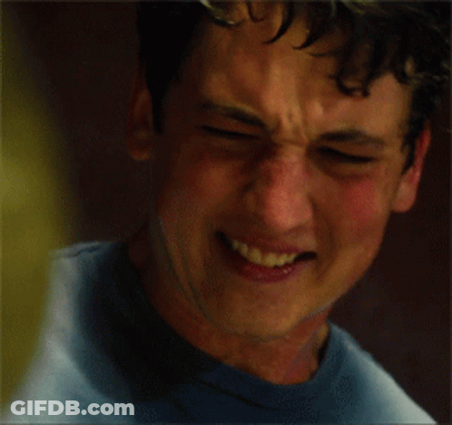 Close-Up Smiling Man Eyes Closed GIF