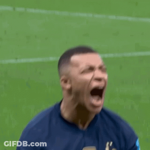 Close Up Soccer Player Screaming GIF