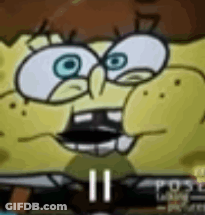 Close Up SpongeBob SquarePants Mouth Open GIF