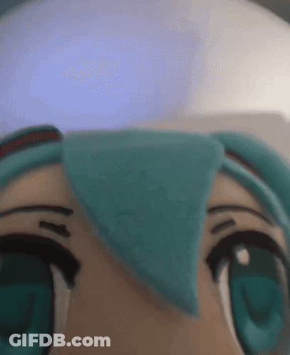 Close Up Stuffed Anime Character Eyes GIF
