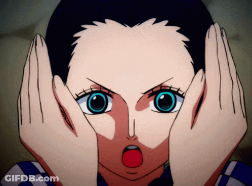 Close Up Surprised Face GIF