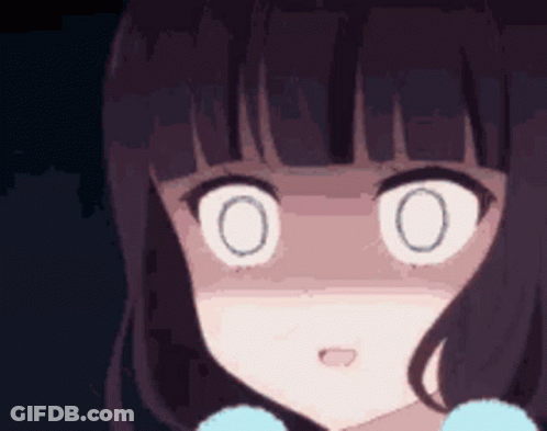 Close-Up Surprised Girl GIF
