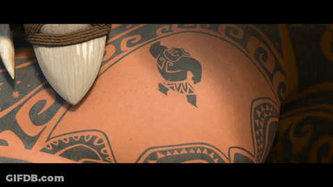 Close Up Tattoo On Back GIF
