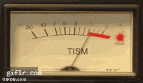 Close-Up Tism Gauge With Red Arrow Pointing Right GIF