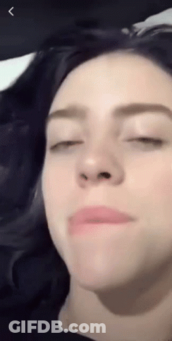 Close Up Woman Eyes Closed GIF