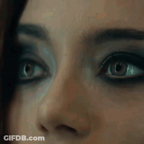 Close Up Woman Eyes With Smokey Eye Shadow GIF