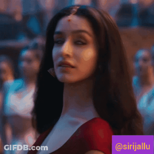 Close Up Woman Face Purple Sticker @Sirjiallu GIF