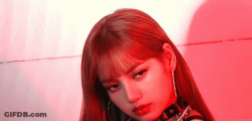 Close Up Woman Face Red Background GIF