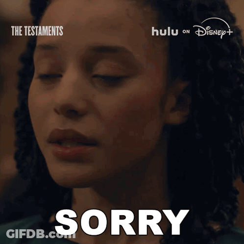 Close Up Woman Face Saying Sorry GIF