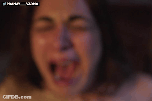Close Up Woman Face Twitter Username Pranay Varma GIF