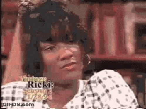 Close-Up Woman Face Vintage Rick's GIF
