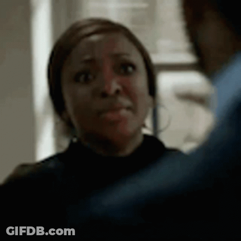 Close Up Woman Face With Arm Behind Her GIF