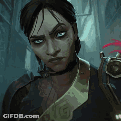 Close Up Woman Face With Letter G On Shoulder GIF
