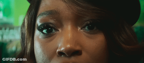 Close-Up Woman Face With Long Eyelashes GIF