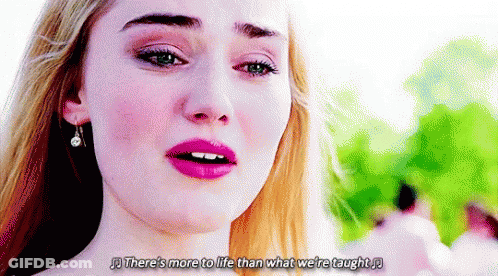 Close Up Woman Face With Quote GIF