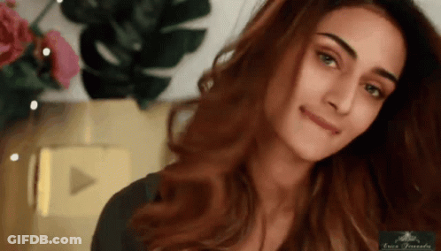 Close Up Woman Face With Word Coco GIF