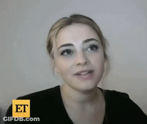Close Up Woman Face With Yellow Sticker Et GIF