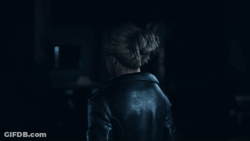 Close Up Woman In Black Jacket GIF