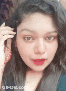 Close Up Woman Red Lipstick GIF