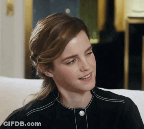 Close Up Woman's Face In Black Shirt GIF