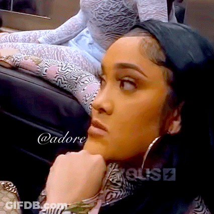 Close Up Woman's Face With @Adore GIF
