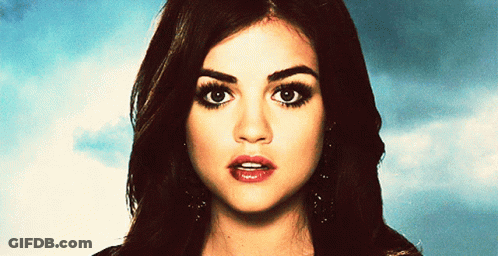 Close Up Woman's Face With Cloudy Sky GIF