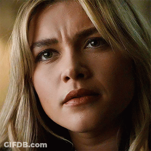 Close Up Woman's Face With Forehead Wrinkle GIF