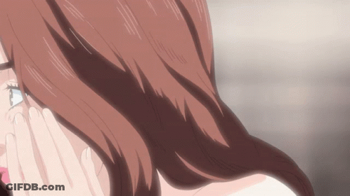 Close Up Woman's Face With Long Hair GIF