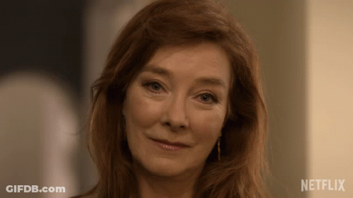 Close Up Woman's Face With Netflix GIF