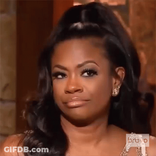 Close Up Woman's Face With Ponytail GIF