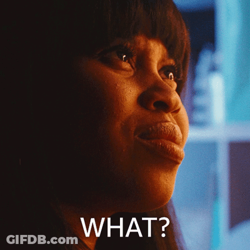 Close Up Woman Saying What GIF