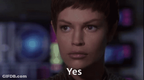 Close Up Woman Saying Yes GIF