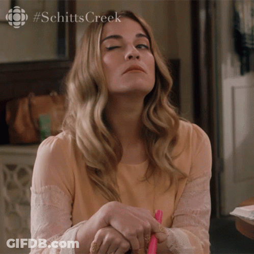 Close Up Woman #Schitts Creek GIF
