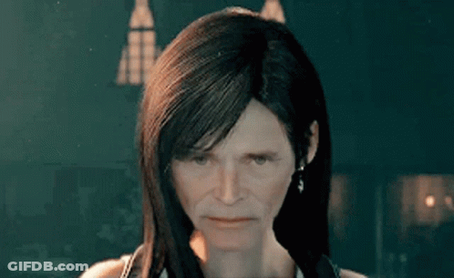 Close Up Woman Serious Face Long Hair GIF