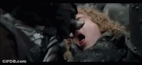 Close Up Woman With Blood Coming Out Of Mouth GIF