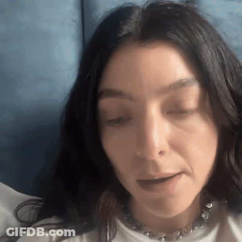 Close Up Woman With Eyes Closed GIF