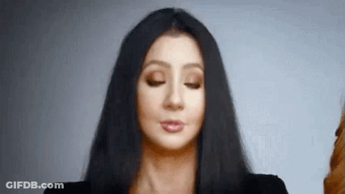 Close Up Woman With Eyes Closed GIF