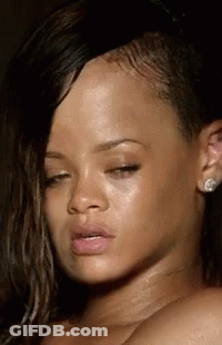 Close Up Woman With Eyes Closed And Wet Hair GIF