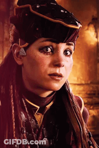 Close-Up Woman With Hat And Necklace GIF