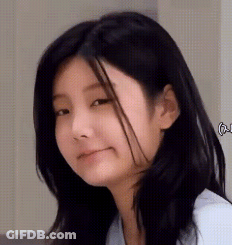 Close Up Woman With Long Black Hair Making Face GIF